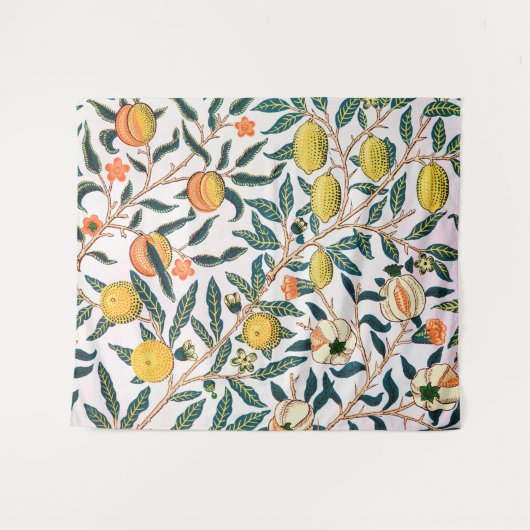 Vier fruit, William Morris Wandkleed (Voorkant (horizontaal))