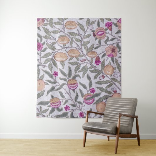 Vier fruit, William Morris Wandkleed (In situ)