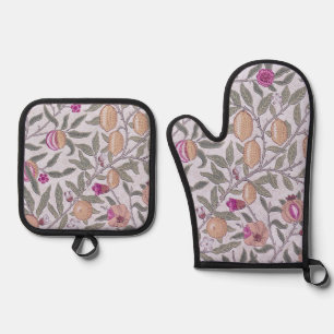 Vier Fruitpatroon, William Morris Ovenwant & Pannenlap Set