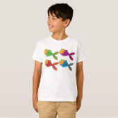 Vier Funny Fish T-Shirt (Voorkant volledig)