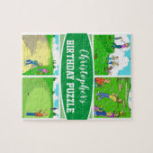 Vier Funny Golfer Cartoons Legpuzzel (Horizontaal)