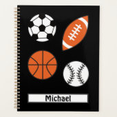 Vier Funny Sports Balls Planner (Voorkant)