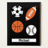Vier Funny Sports Balls Planner (Achterkant)
