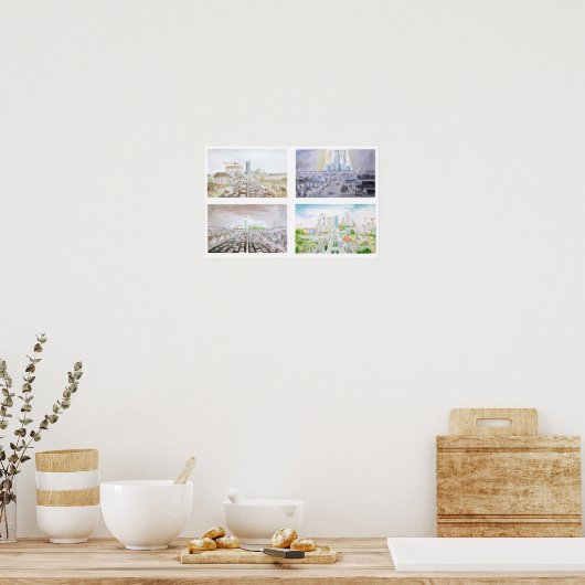 Vier futures poster (Keuken)