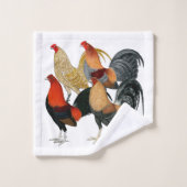 Vier Gamecocks Bad Handdoek (Wasdoekje)