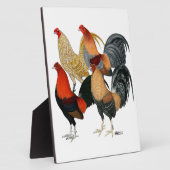 Vier Gamecocks Fotoplaat (Zijkant)