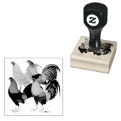 Vier Gamecocks Rubberstempel (Gestempeld)