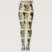 Vier gamefowl hennen leggings (Voorkant)