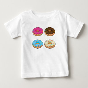 Vier geassorteerde donuts patroon