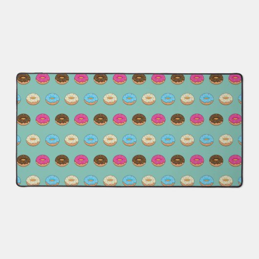 Vier geassorteerde donuts patroon bureaumat (Voorkant)