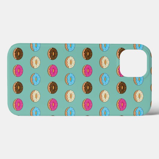 Vier geassorteerde donuts patroon Case-Mate iPhone case (Achterkant (horizontaal))