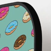 Vier geassorteerde donuts patroon pickleball paddle (Links Detail)