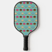 Vier geassorteerde donuts patroon pickleball paddle (Achterkant)