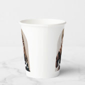 Vier gebogen foto verjaardag papieren bekers (Rechts)