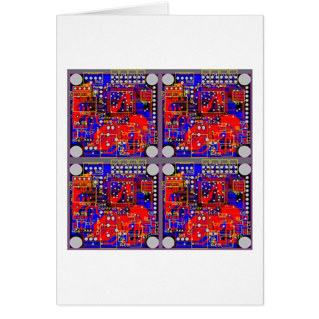 Vier gedrukte schakelingen (PCB's) (Voorkant)