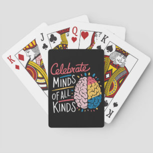 Vier Geesten van Alle Soorten Autisme Bewustzijn Pokerkaarten