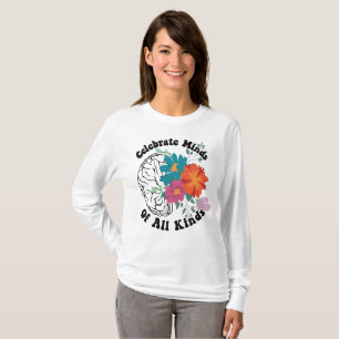 Vier geesten van alle soorten. Autisme Bewustzijn T-shirt