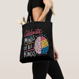 Vier Geesten van Allerlei Soort Autisme Bewustzijn Tote Bag