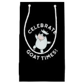 Vier geitentijden positieve dierlijke pun donker B Klein Cadeauzakje (Voorkant)