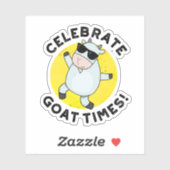 Vier geitentijden positieve dierlijke woordspeling sticker (Vel)