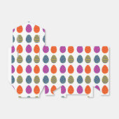 Vier gekleurde eitjes bedankdoosjes (Uitgevouwen)