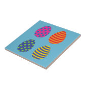 Vier gekleurde eitjes tegeltje (Zijkant)