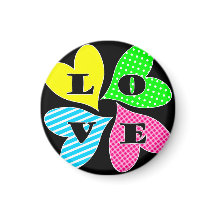 Vier gekleurde harten