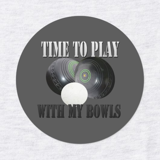 Vier gekweekte Bowls-Afbeeldingen, ijzer op etiket Labels (Design 1)