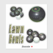 Vier gekweekte Bowls-Afbeeldingen, Sticker (Vel)