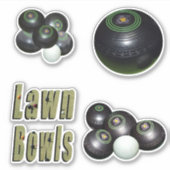 Vier gekweekte Bowls-Afbeeldingen, Sticker (Voorkant)