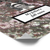 Vier generatie roze bloesems Poster (Hoek)