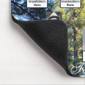 Vier generatiegetale boomstammen - boomstamfoto's muismat (Hoek)