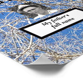 Vier generatieloze boomstamfoto's poster (Hoek)