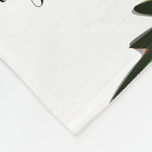 Vier generaties fotostamboom tekening fleece deken (Hoek)