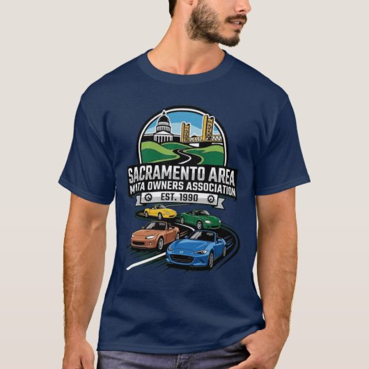 Vier generaties Miatas T-shirt (Voorkant)