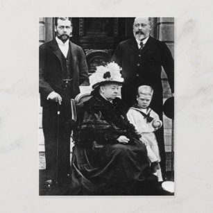 Vier generaties Victoriaans Royaliteit Briefkaart