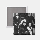 Vier generaties Victoriaans Royaliteit Magneet (Voorkant / Achterkant)