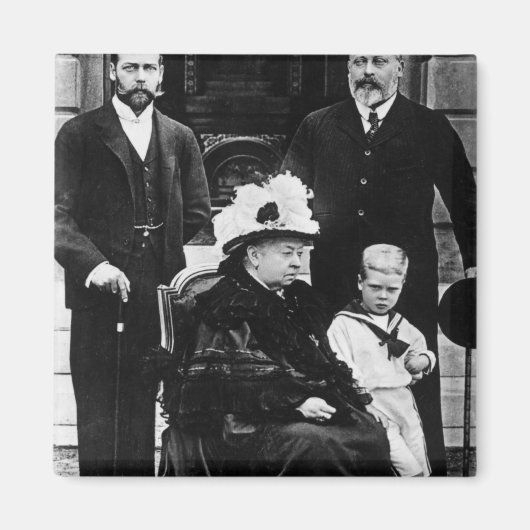 Vier generaties Victoriaans Royaliteit Magneet (Voorkant)