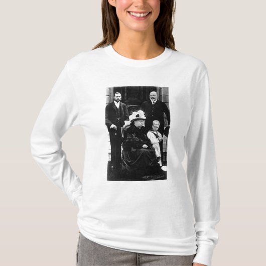 Vier generaties Victoriaans Royaliteit T-shirt (Voorkant)