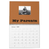 Vier Generation Photo Family Tree Agenda Kalender (Jan 2027)