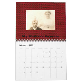 Vier Generation Photo Family Tree Agenda Kalender