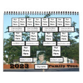 Vier Generation Photo Family Tree Agenda Kalender (Hoes)