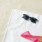 Vier gepersonaliseerde ijsjes strandlaken (In situ)