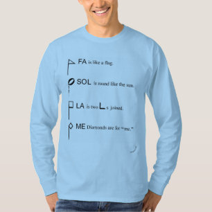 Vier gestapelde vormen: Shapenote Lesson ~ Chester T-shirt