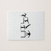 Vier gevecht Quadrathlon Gymnastiek Legpuzzel (Horizontaal)