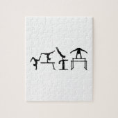 Vier gevecht Quadrathlon Gymnastiek Legpuzzel (Verticaal)