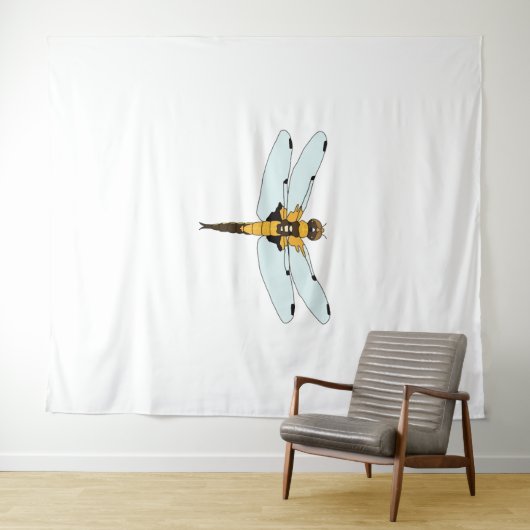 Vier gevlekte libel wandkleed (In Situ (horizontaal))