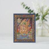 Vier-gewapend Briefkaart van Ganesh (Staand voorkant)