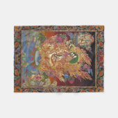 Vier-gewapende Ganesh Fleece Blanket (Voorkant (Horizontaal))