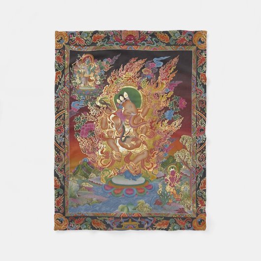 Vier-gewapende Ganesh Fleece Blanket (Voorkant)